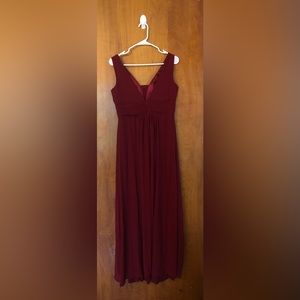 Burgundy dress